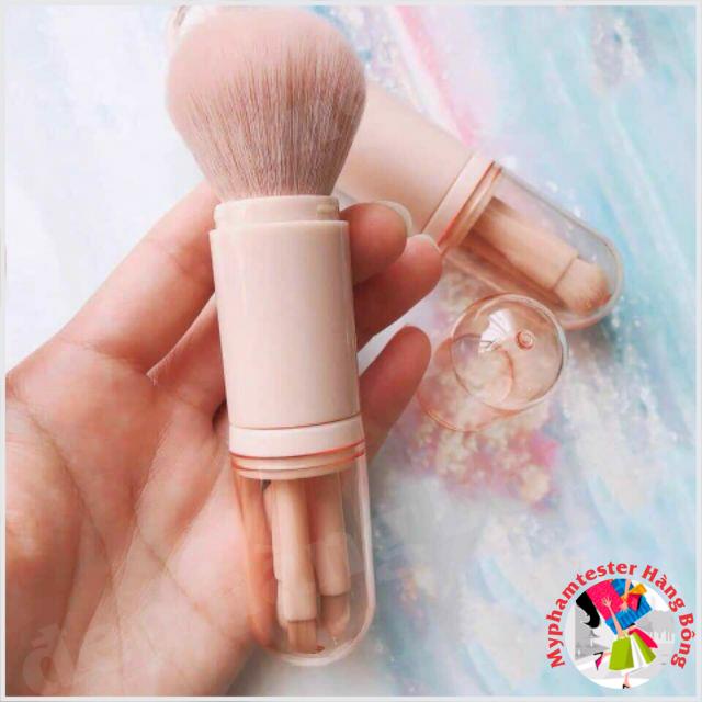 Set cọ trang điểm mini 4in1 cho bạn gái