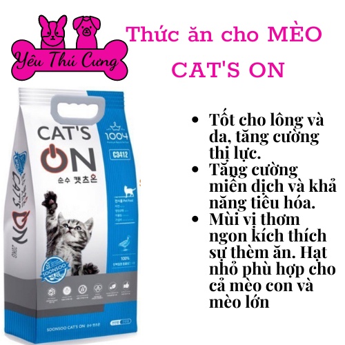 Thức ăn hạt cho mèo CAT’S ON Hàn Quốc bao 5kg-YÊU THÚ CƯNG