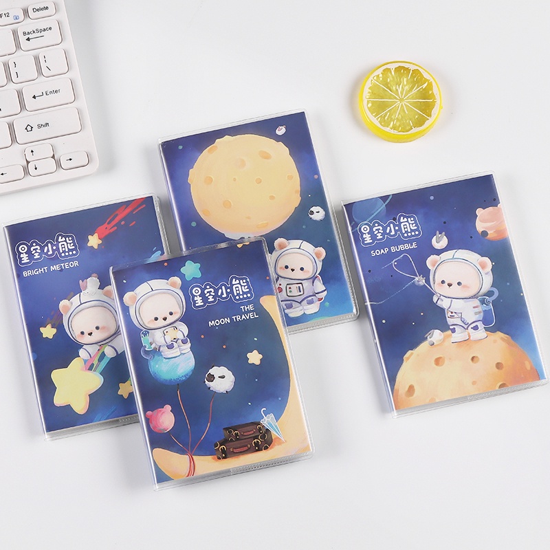 Sổ Tay 64 Trang Khổ A6 Họa Tiết Hoạt Hình Đáng Yêu DIY