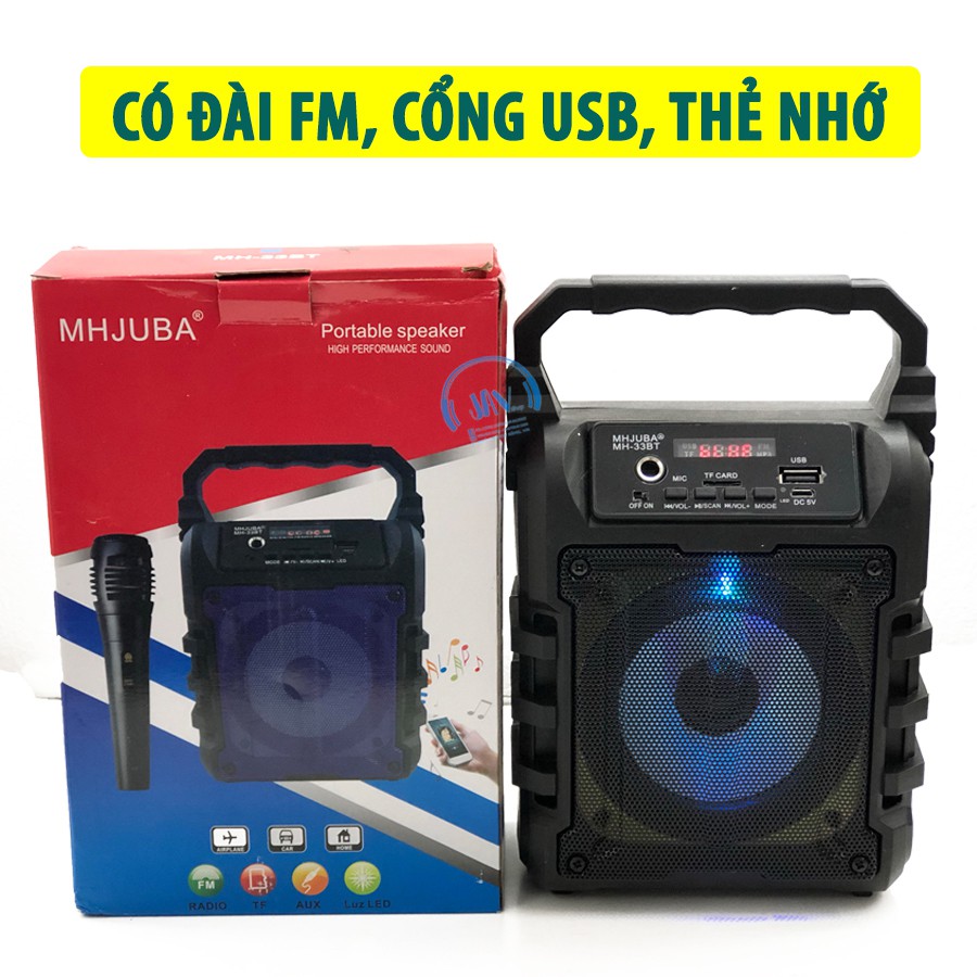 Loa Kẹo Kéo Karaoke Bluetooth Mini MH-33bt VÀ MH-59BT - Tiện lợi - Âm to - Cực đã