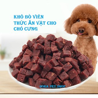 THỨC ĂN VẶT CHO CHÓ KHÔ BÒ VIÊN 100% 400G