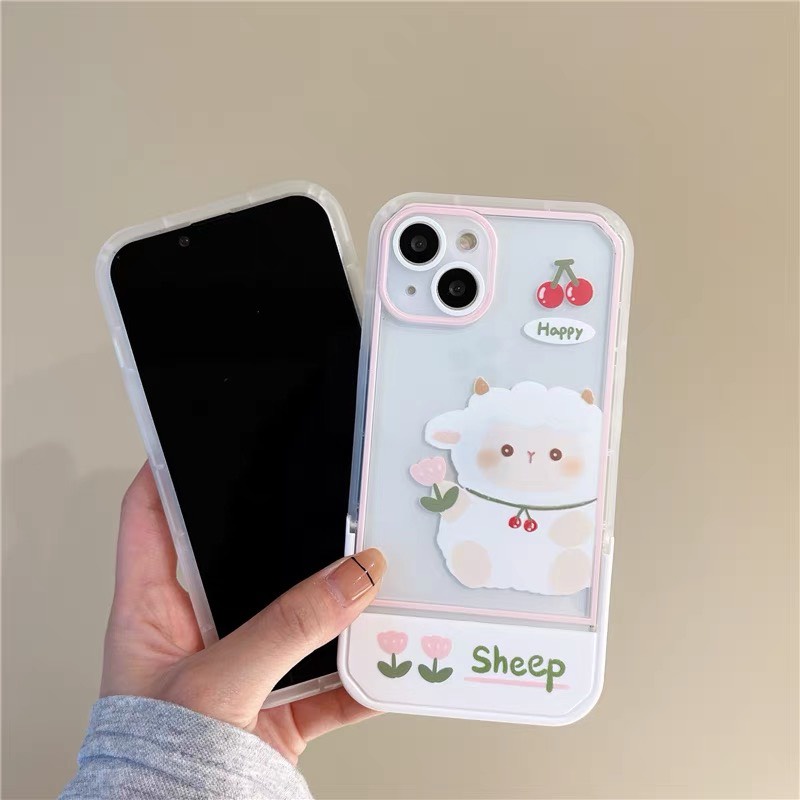 Ốp lưng iphone chống lưng đẹp cừu hoa cúc x xsmax 11 12 13 pro max 7 8 Plus