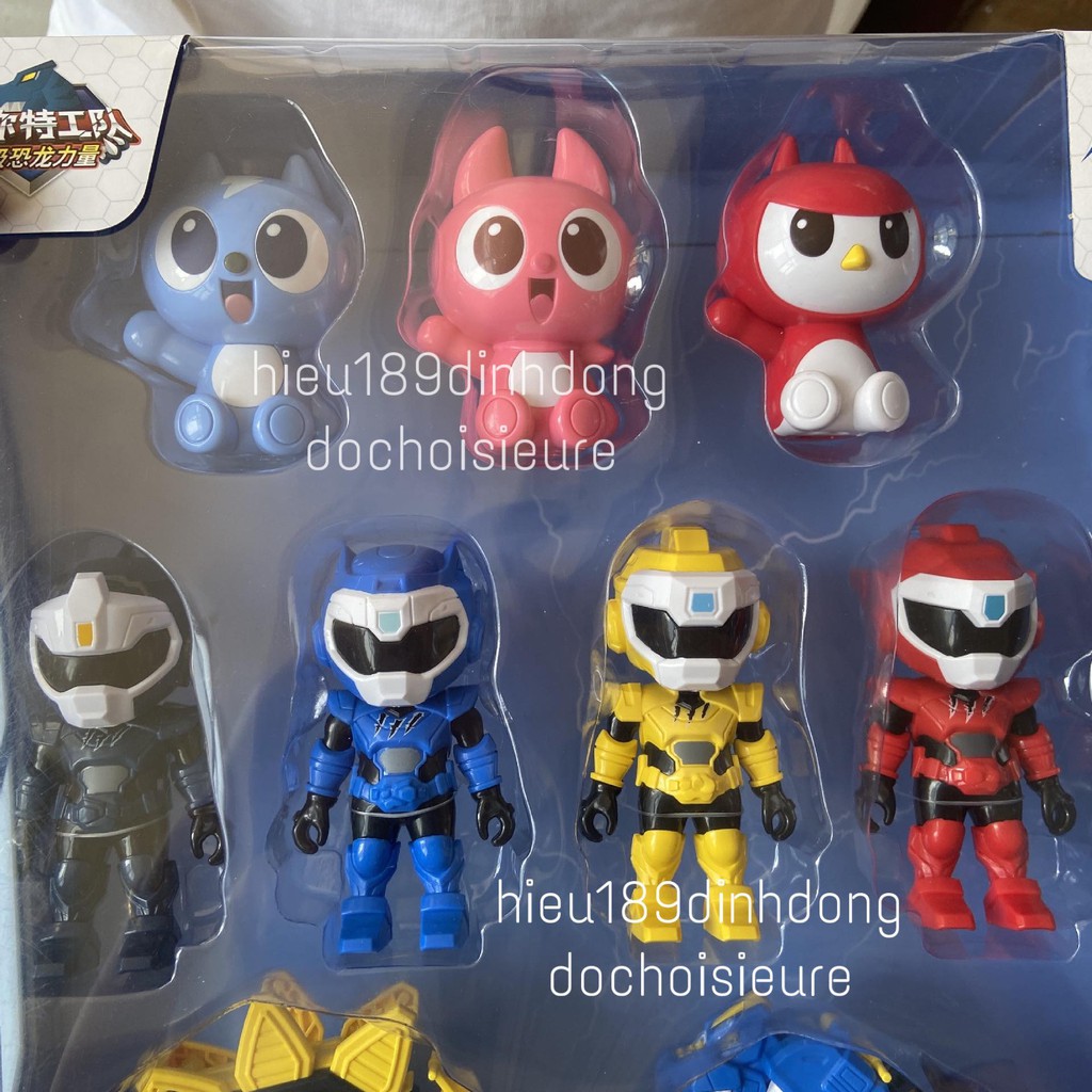 Đồ chơi biệt đội siêu nhân nhí lực lượng nhí khủng long miniforce vỏ xanh