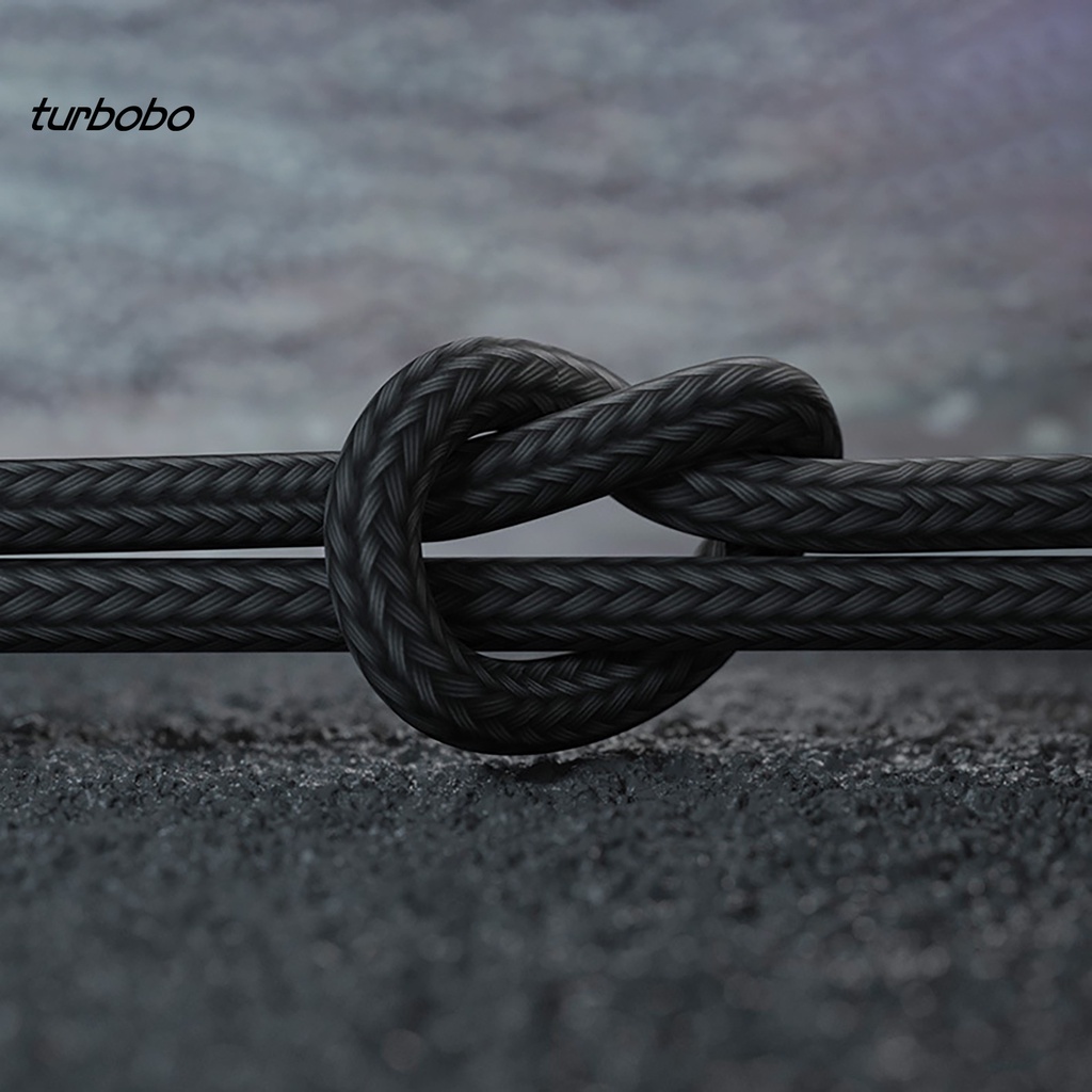 Dây cáp sạc bện nylon 2 trong 1 dài 0.2m cho Android/Type-C/for iOS