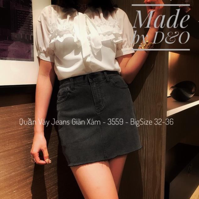 12.12 Xả - Quần Váy Jeans Xám Size Đại - Váy Có Quần Trong - Lưng Cao Qua Rốn / Co Giãn Y88 ' 2021 . ᴬ | BigBuy360 - bigbuy360.vn