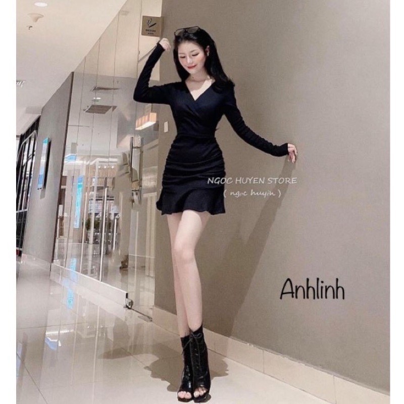 Đầm Cổ Tim Nhún Đuôi Cá (al) | BigBuy360 - bigbuy360.vn