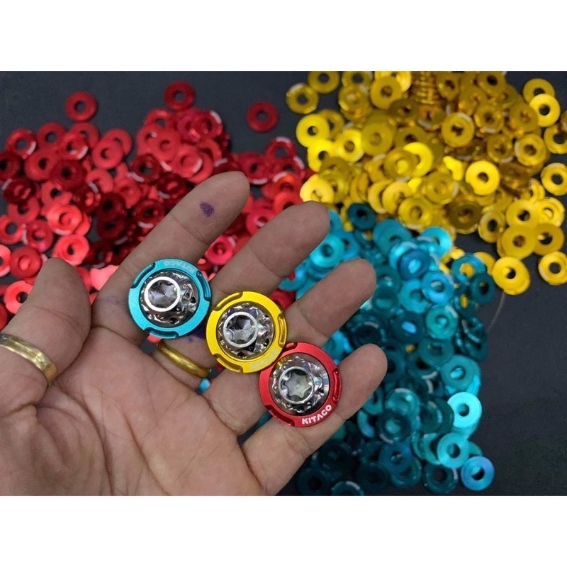 Lông đền Nhôm KITACO Nhôm CNC đủ màu (6 ly)