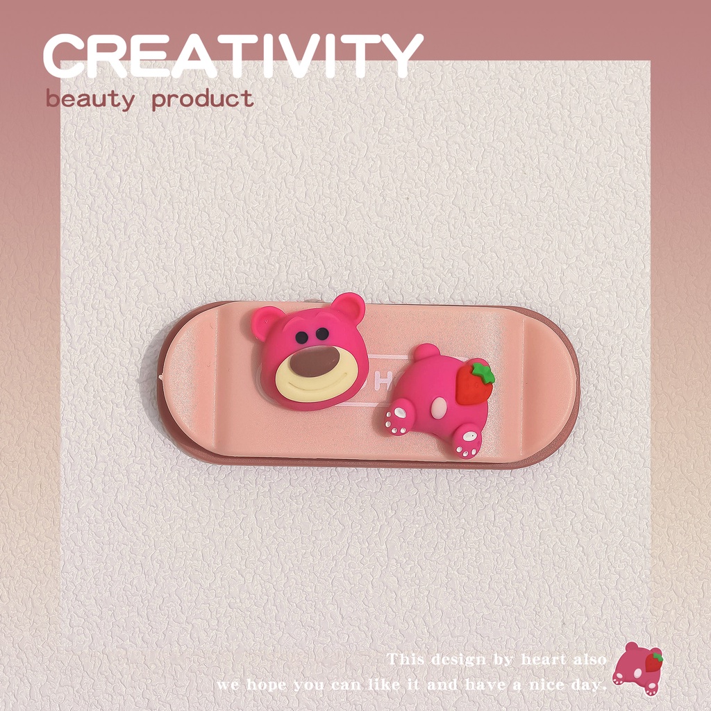 Giá Đỡ Phích Cắm/Dây Cáp USB Tự Dính Họa Tiết Hoạt Hình Đa Năng