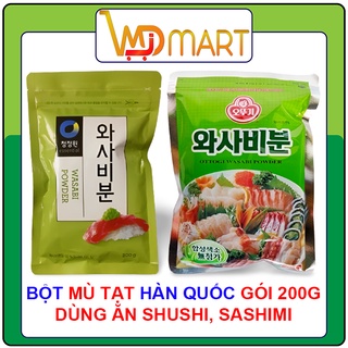 Bột mù tạt xanh Hàn Quốc 200g, 300g dùng làm gia vị ăn shushi, sashimi