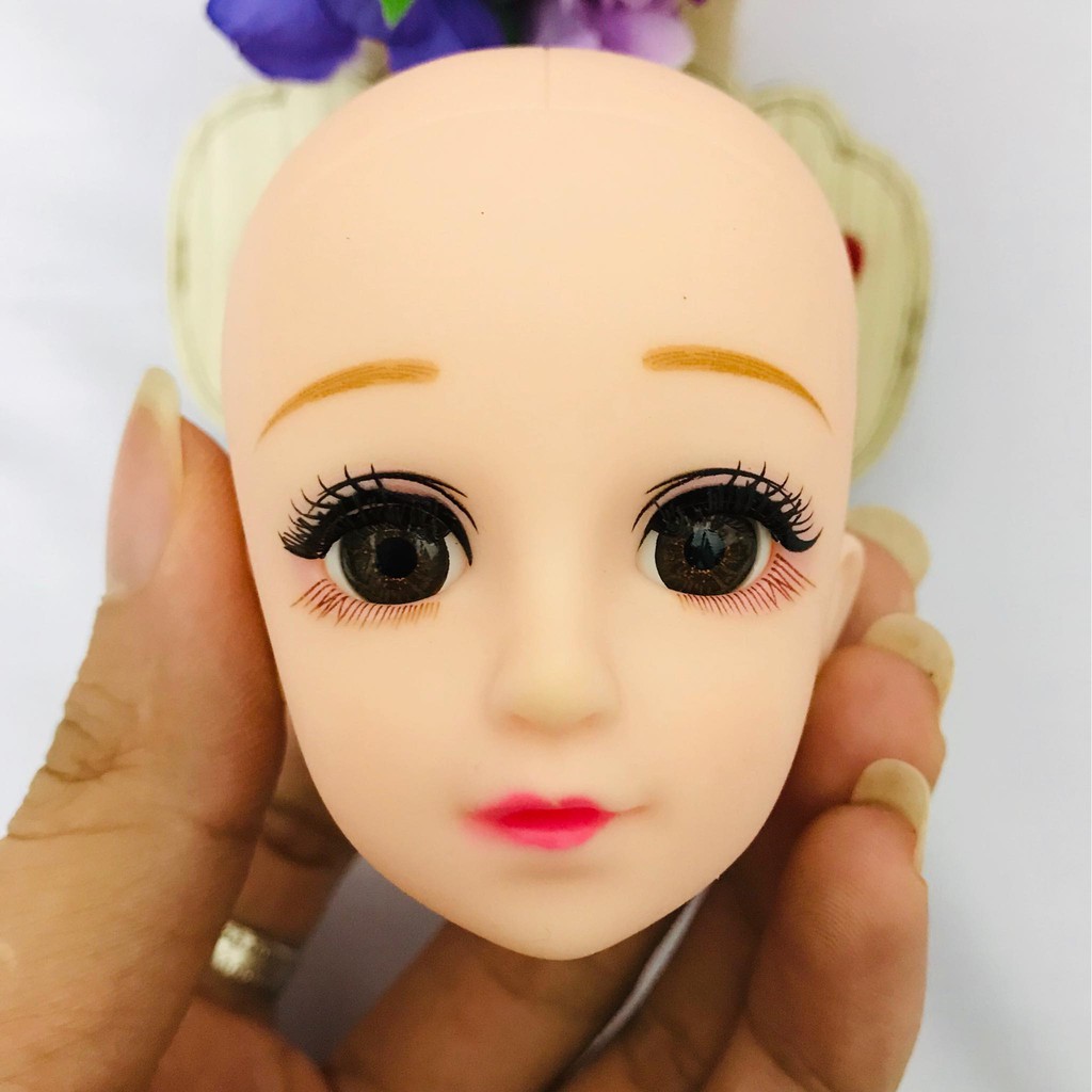 Đầu búp bê trơn đã faceup của búp bê 36cm