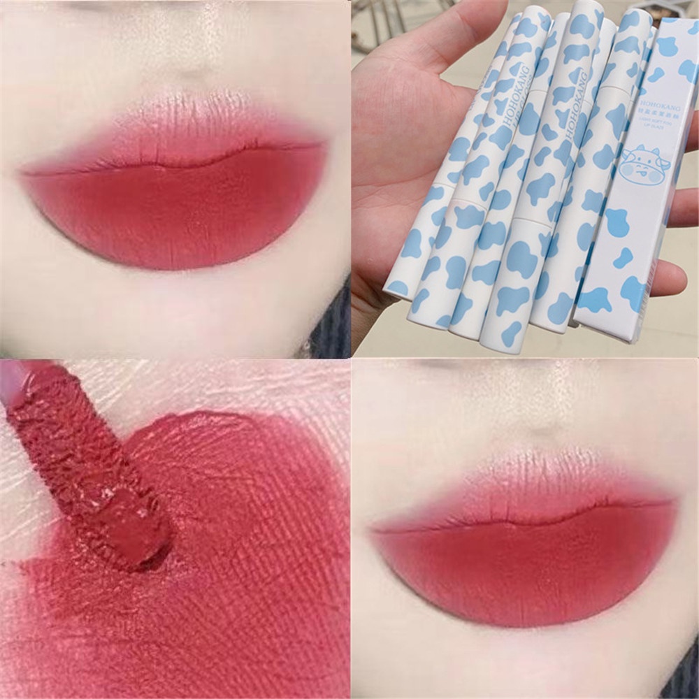 [Hàng mới về] Son Môi Qipin 6 Màu Nhung Lì Chống Thấm Nước Lâu Trôi Không Dính Ly