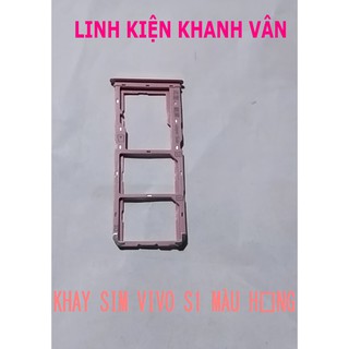 Khay sim vivo s1 màu hồng
