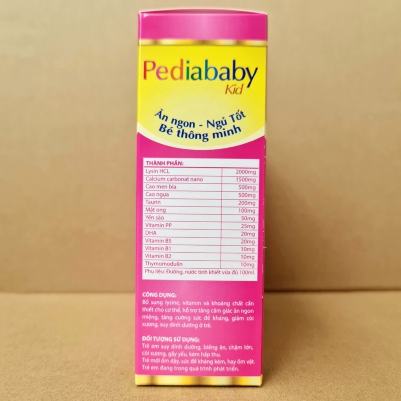 Pediababy ăn ngon ngon, bổ sung vitamin giúp bé ăn ngon ngủ tốt.