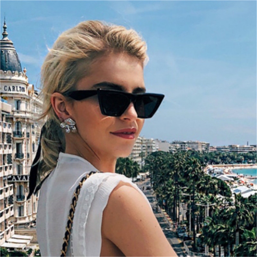 👒OSIER🍂 Trendy Style Streetwear Square Frame UV400 Protection Eyewear Sunglasses for Women
