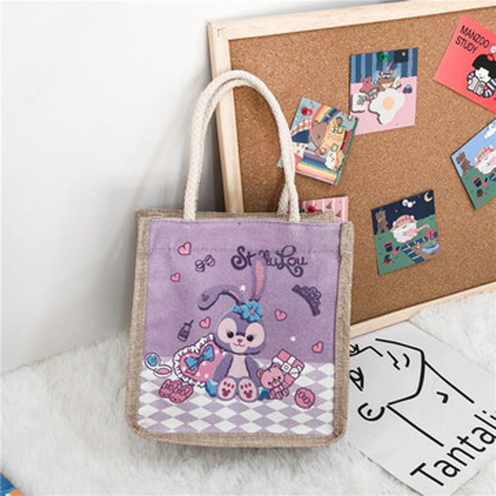 Túi xách bằng canvas in hình chú gấu / chú thỏ / chú rùa dễ thương dành cho nữ