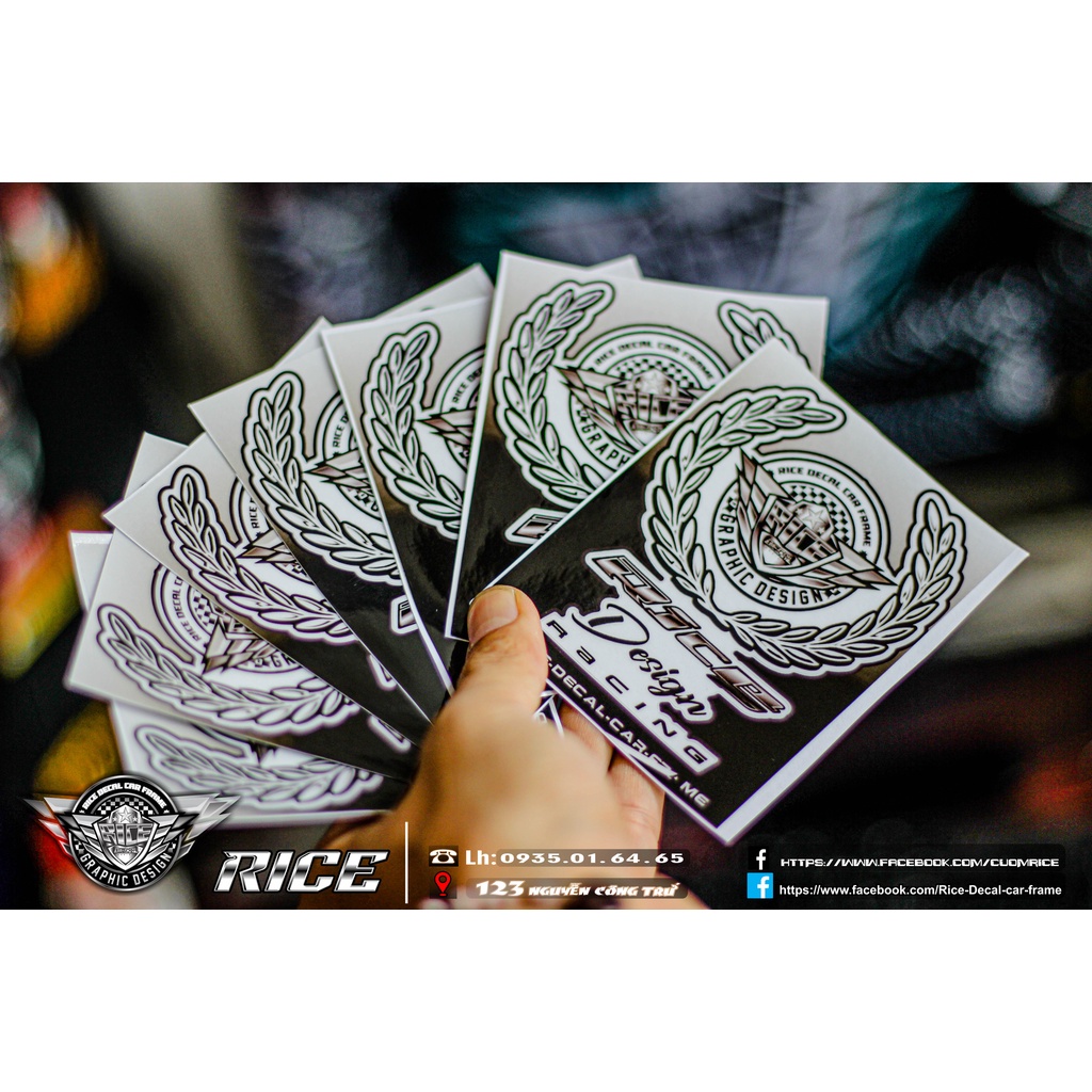 Tem Rice Dán Dè Mẫu Mới Cho Màu Sơn Trắng Bạc