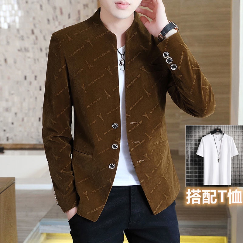 # Áo Khoác Vest Thời Trang Lịch Lãm Cho Nam# Áo Khoác Vest Cổ Đứng Dáng Ôm Phong Cách Hàn Quốc Lịch Lãm Cho Nam# Áo Kiểu Thời Trang Xuân Thu Trẻ Trung Năng Động
