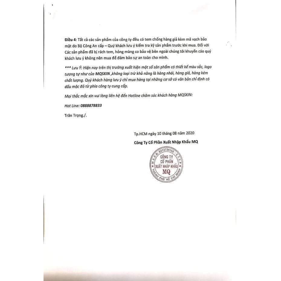 Kem body diệp lục dưỡng trắng da toàn thân hiệu quả Mỹ phẩm MQ SKIN 250g | BigBuy360 - bigbuy360.vn