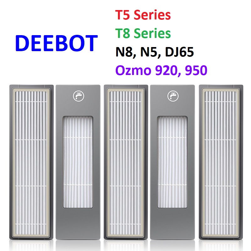 Phụ kiện màng lọc Hepa Robot hút bụi Ecovacs Deebot T5, T8, T9, N8, N5, Ozmo 920, Ozmo 950