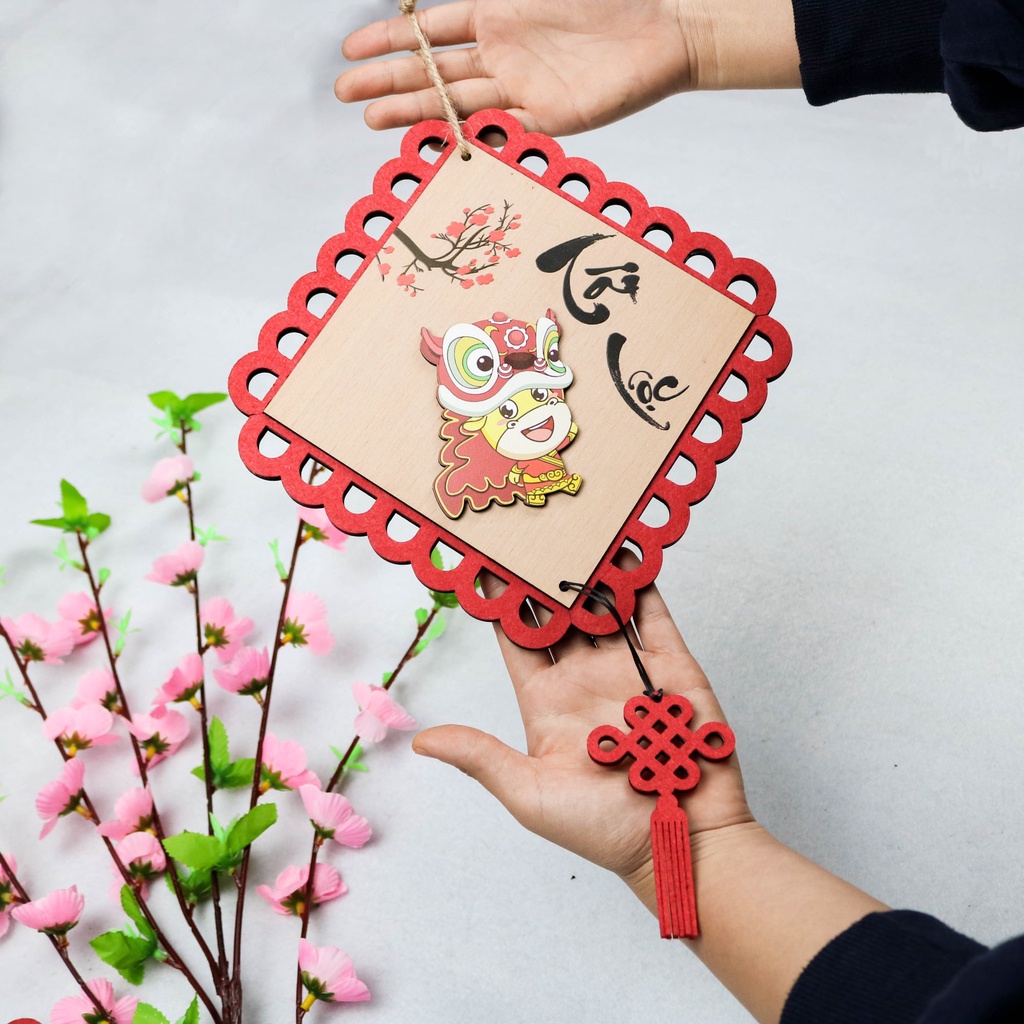 Bảng gỗ decor Tết Tài Lộc TRANG TRÍ nhà cửa, cửa hiệu văn phòng, phụ kiện trang trí