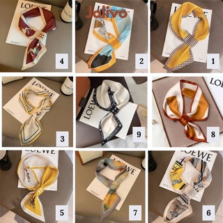  Khăn lụa quàng cổ turban chất liệu lụa cao cấp chữ H bản chữ nhật đa năng JOLIVO P.286.01 