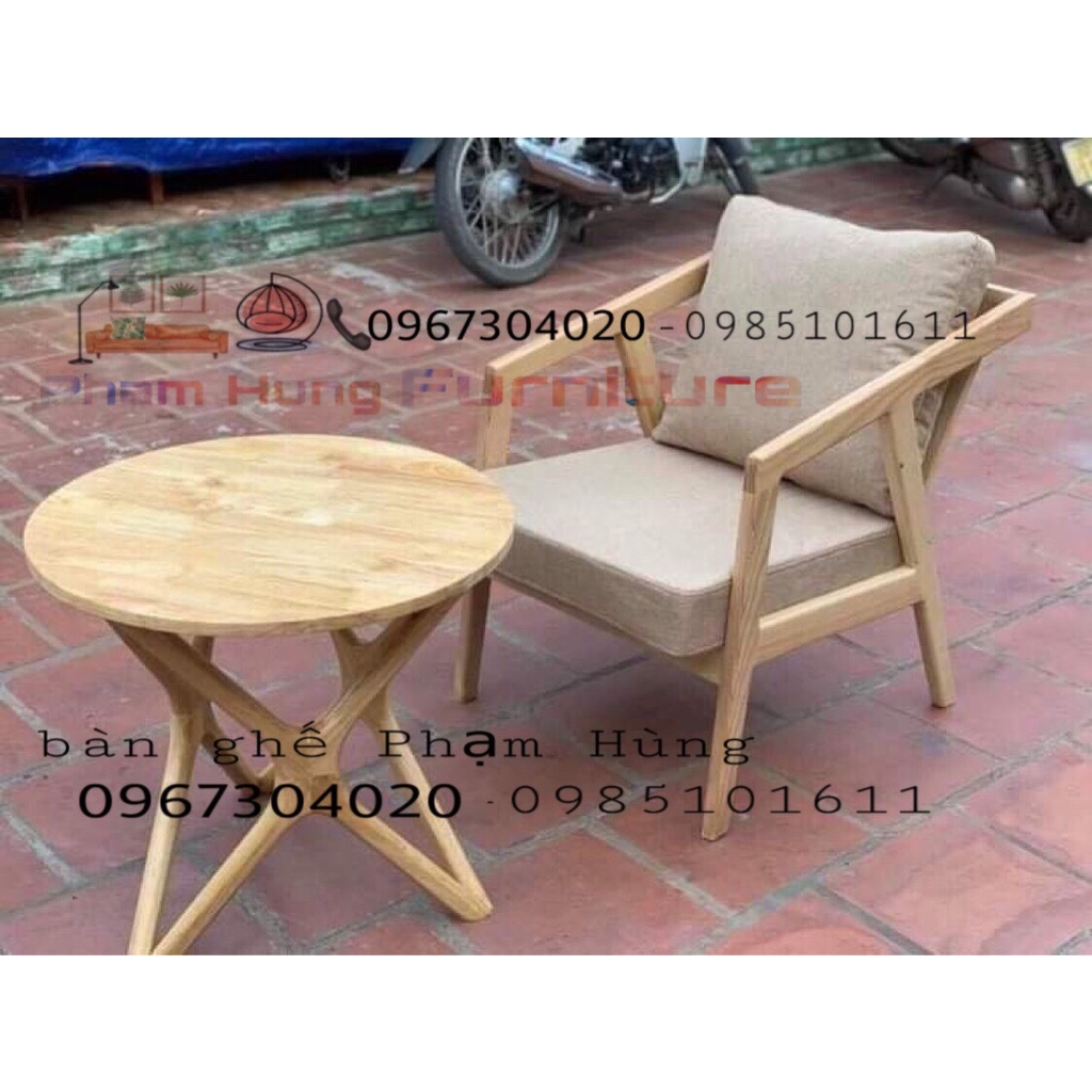 Bộ bàn ghế quán cf trà sữa sofa phòng khách sofa gỗ