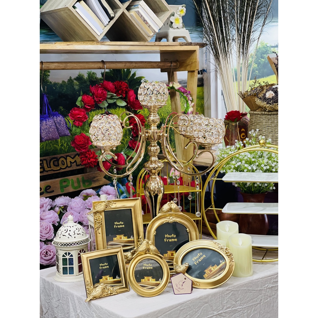 Bộ 5 Khung Ảnh Chim Gold Trang Trí