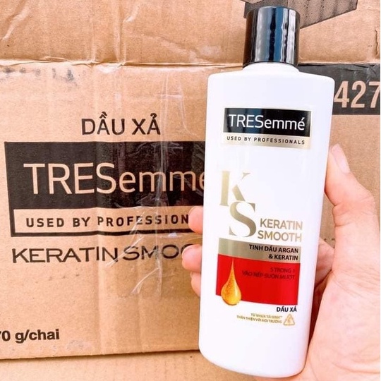 Dầu Xả Tresemmé Keratin Smooth Tinh Dầu Argan Và Keratin Vào Nếp Suôn Mượt 170g