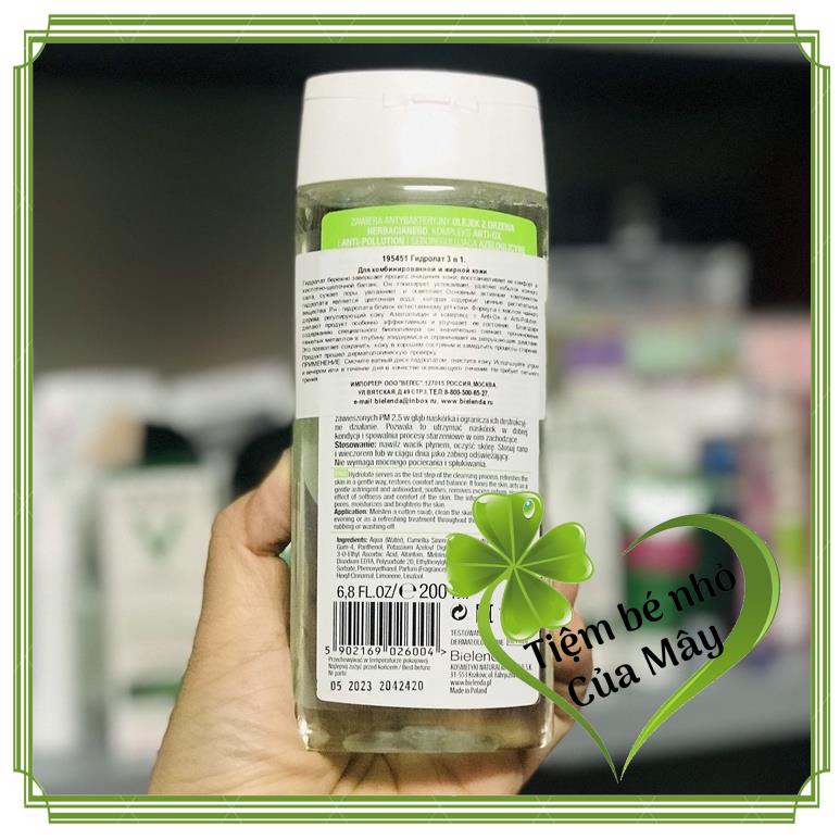 Nước hoa hồng Bielenda Trà Xanh cho da hỗn hợp, dầu mụn 200ml | BigBuy360 - bigbuy360.vn