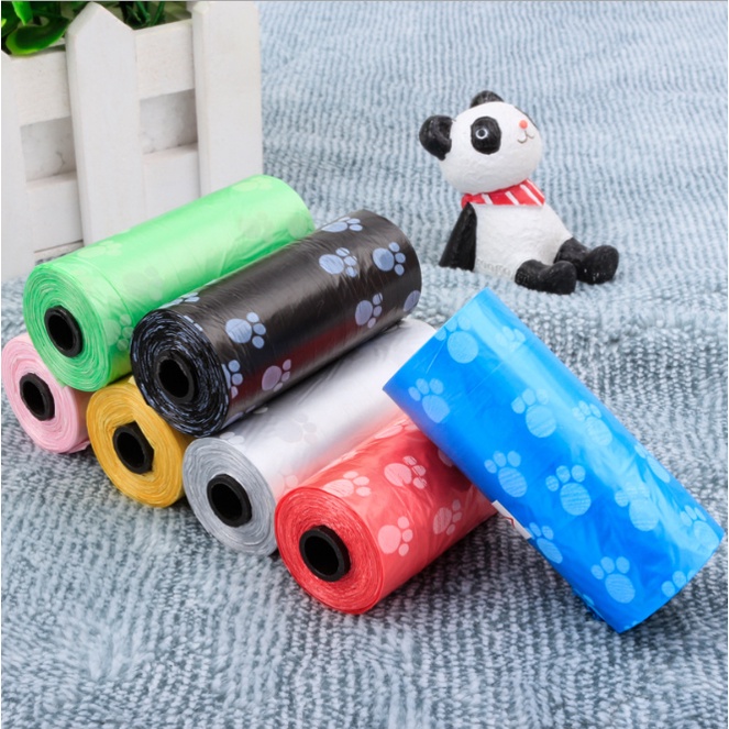 1 cuộn túi đựng chất thải chó mèo dùng hàng ngày
