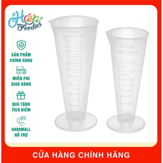 Ly đong bằng nhựa có vạch chia thể tích 100ml & 50ml