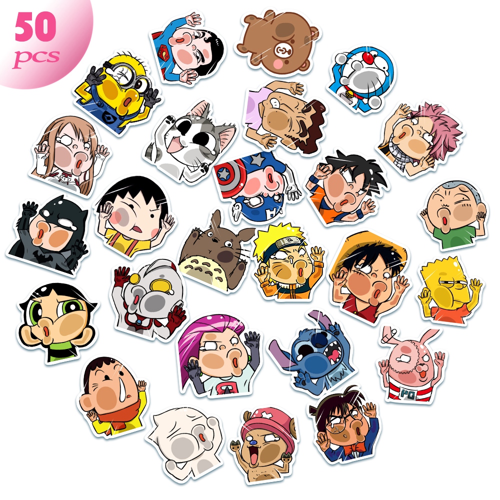 Bộ 50 miếng dán trang trí phong cách siêu anh hùng cá tính độc đáo | BigBuy360 - bigbuy360.vn