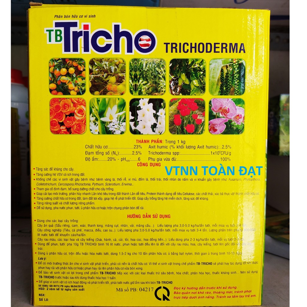 (1kg) Nấm Đối Kháng Trichoderma, Phân Hữu Cơ Vi Sinh Tricoderma