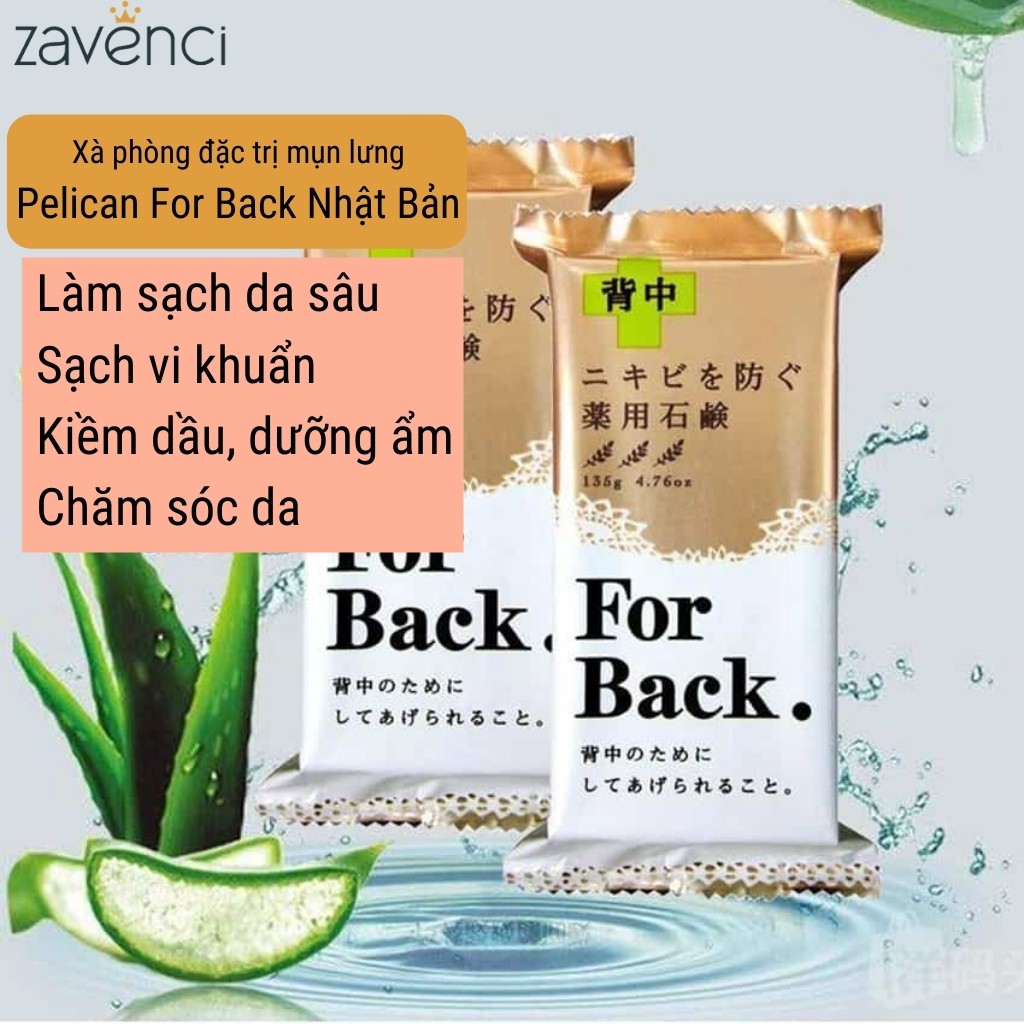Xà phòng trắng da FOR BACK Pelican Medicated Soap ngừa mụn lưng 135g - ZAVENCI Official | BigBuy360 - bigbuy360.vn