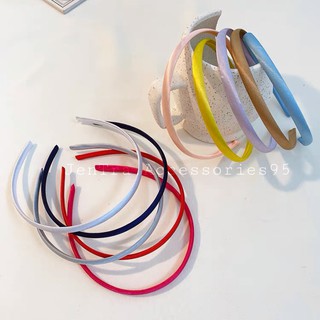 Băng đô tóc nữ lụa mảnh phong cách Hàn Quốc Jentra.Accessories95