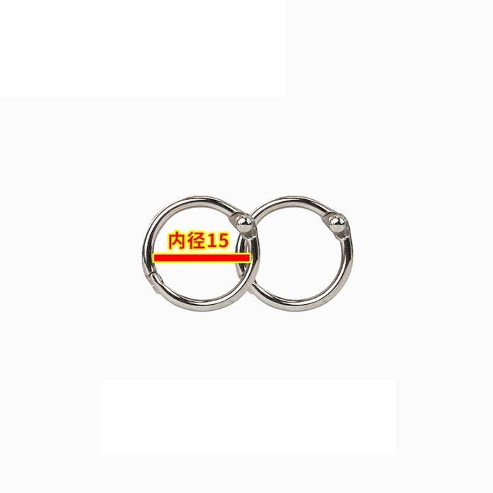 Khoen tròn inox Flashcard LIZAMO đóng gáy sách, album, nhật kí - Khoen móc vòng còng đóng sổ, sổ tay CS172