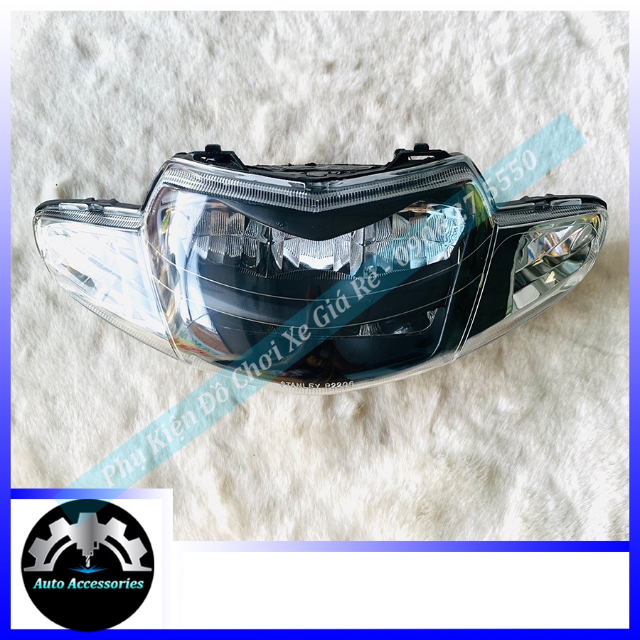 Đầu Đèn Chóa Led 2 tầng xe Wave ZX Wave Nhỏ Wave100. Tim màu trắng như hình