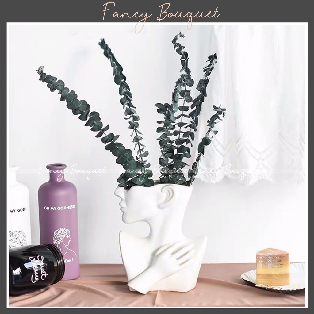 Cành lá khuynh diệp khô Eucalyptus ❤️FREESHIP❤️ hoa trang trí phòng khách decor vintage