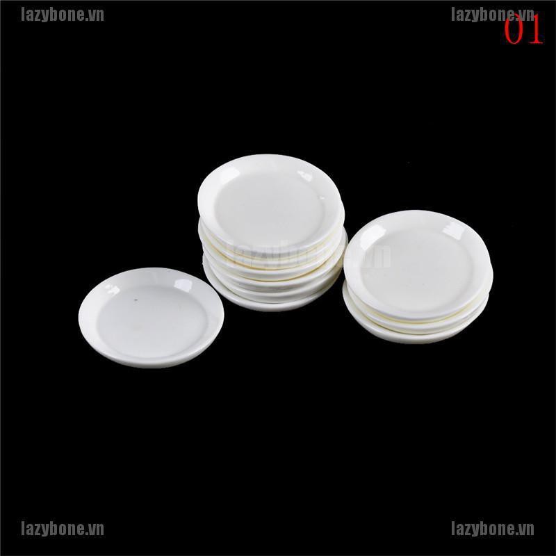 Set 10 Đĩa Thức Ăn Trang Trí Nhà Búp Bê