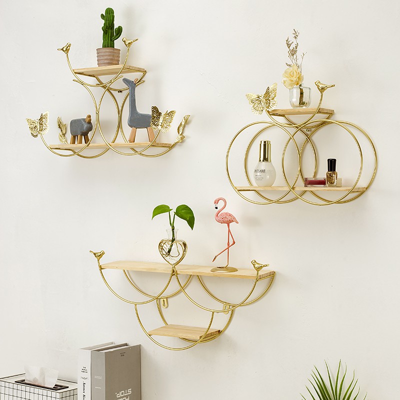 Kệ trang trí phòng khách, phòng ngủ, kệ để gia vị nhà bếp theo phong cách Bắc Âu hiện đại