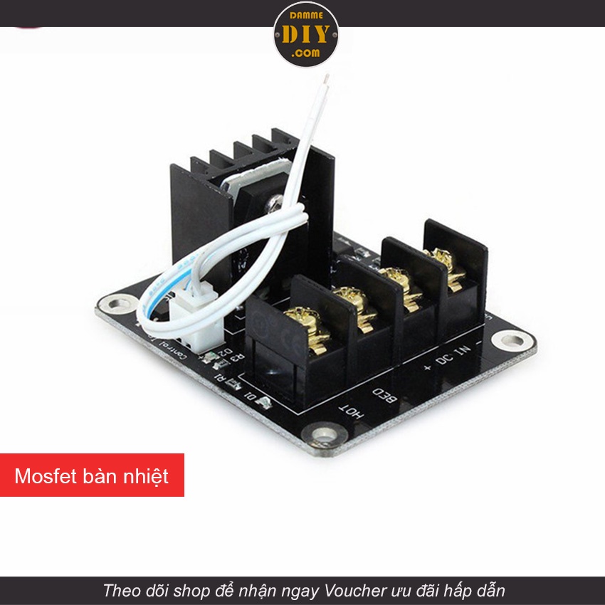 Mạch Mosfet bàn nhiệt dòng tới 25A giúp bảo vệ mạch điều khiển máy in 3D