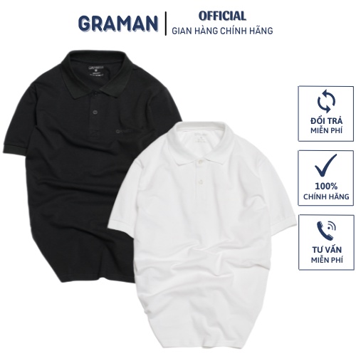 Áo Polo Basic cổ bẻ vải Cotton cá sấu trẻ trung, lịch lãm AP - GRAMAN