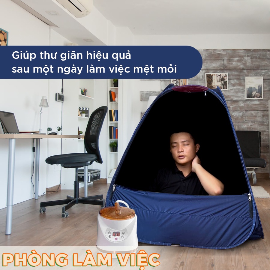 Lều Xông Hơi Tự Bung Toàn Thân Cao Cấp PTY HOUSE Gấp Gọn Tại Nhà - Chất Liệu Vải Dày Thiết kế Tiện Lợi - Màu Ngẫu Nhiên