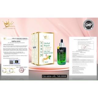 Chính hãng-serum tái tạo thảo dược pháp cosmetic tặng kèm srm pháp