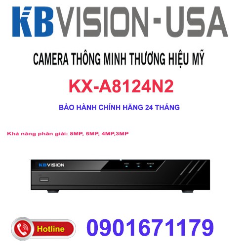 Đầu ghi hình camera IP 4 kênh KBVISION KX-A8124N2