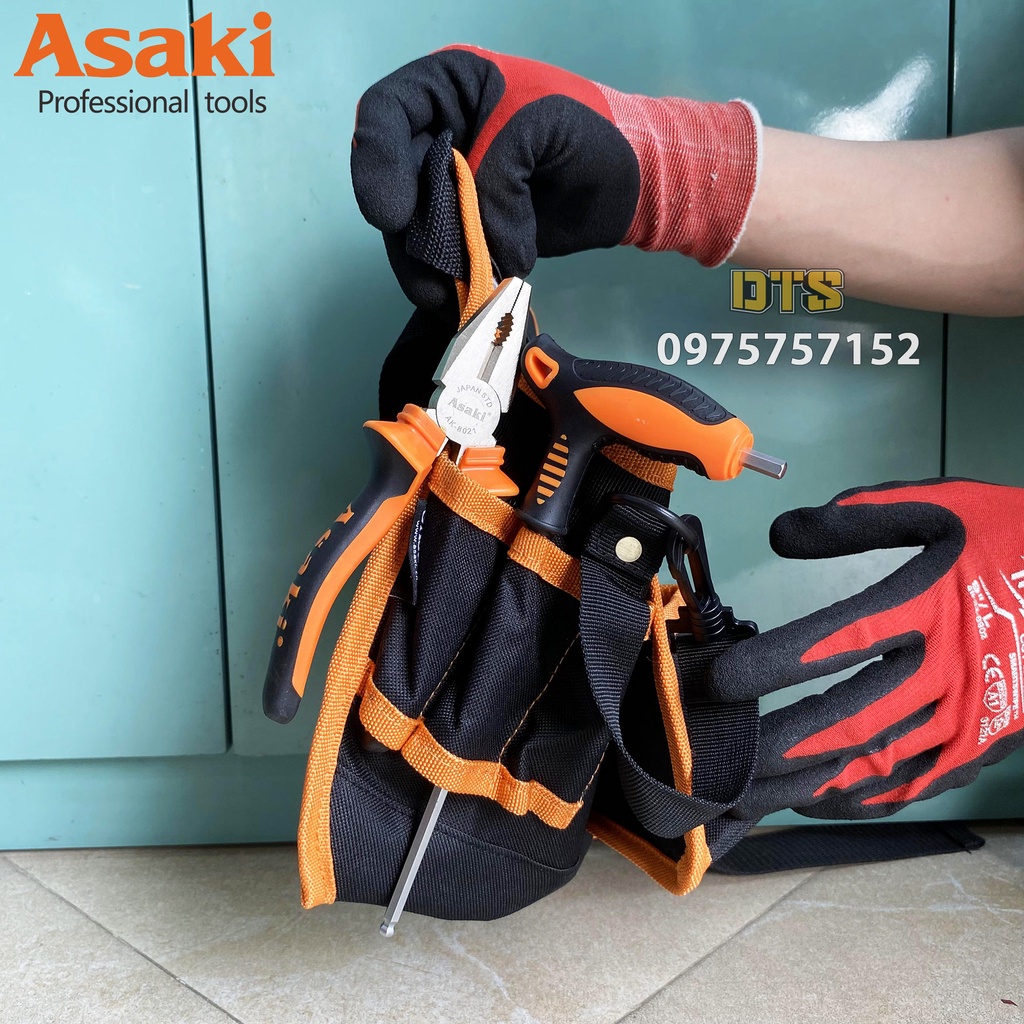 Túi đeo thắt lưng đựng dụng cụ đồ nghề Asaki AK-9986