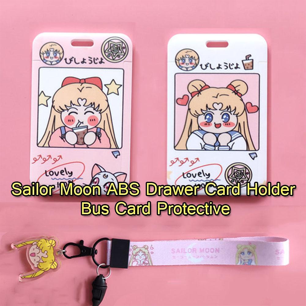 Ví Đựng Thẻ ID / Tiền Xu Họa Tiết Hoạt Hình Dễ Thương Kèm Móc Khóa Tiện Dụng Cho Bé