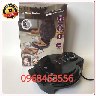 Máy làm bánh ốc quế, vỏ ốc quế Sokany