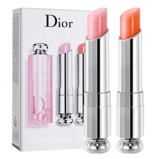 Set 2 Son Dưỡng Môi Lâu Trôi Không Phai Màu Thay Đổi Màu Sắc Dior 001 / 004 3.2g * 2