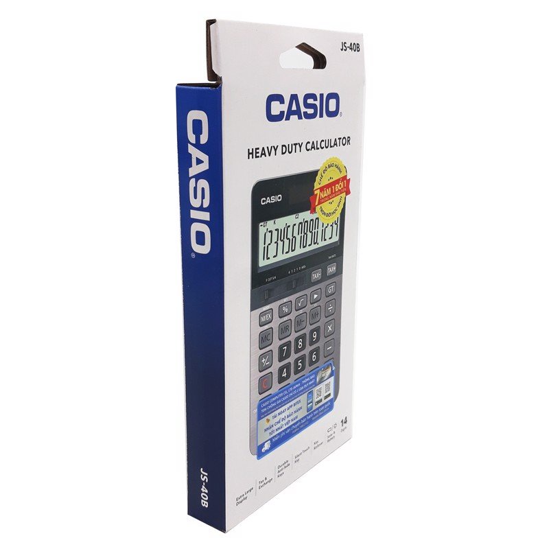 Máy Tính Văn Phòng Casio JS-40B - Màu Đen - 4549526611582